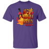 A purple G500 5.3 oz. T-shirt that says Cajun Hot Sauce Hero. A New Orleans Bistro Restaurant near me
