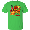 A G500 5.3 oz. green t-shirt that says hot sauce hero, perfect for a New Orleans Jazz enthusiast. A New Orleans Bistro Restaurant near me