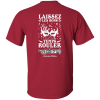 A red G500 5.3 oz. T-shirt with the words "New Orleans Temp Roller" on it. A New Orleans Bistro Restaurant near me
