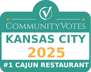 Jazz - A Louisiana Kitchen CommunityVotes Kansas City 2025 badge recognizing the #1 Cajun restaurant. Kansas City, Columbia, cajun food restaurant near me